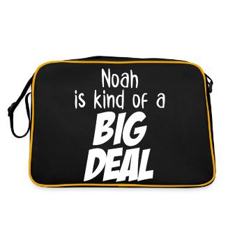 Noah is Kind of a Big Deal - Retro Bag - black/gold - Back