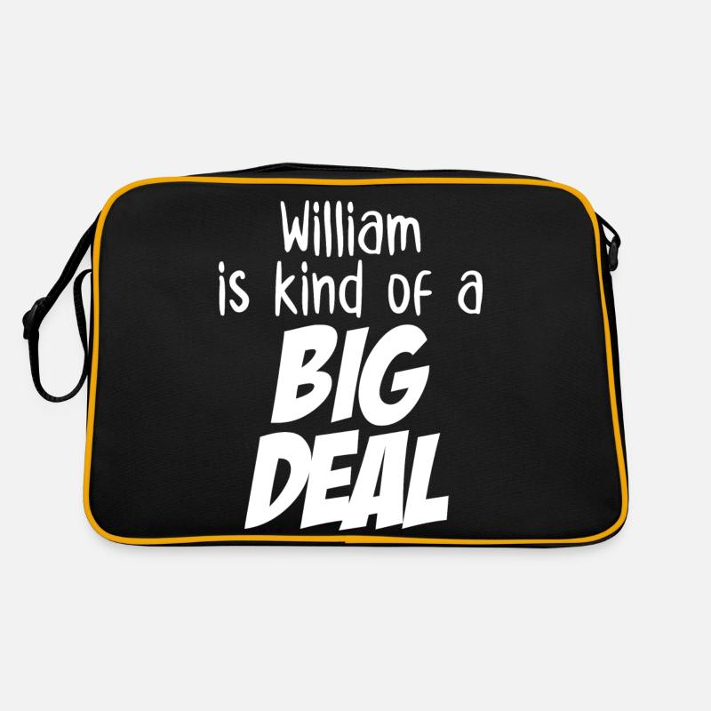 William ist eine große Sache Retro Tasche