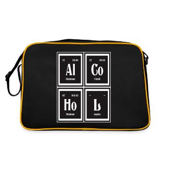 | de l’alcool Tableau périodique des éléments - Sac Retro - noir/or - Dos