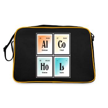 | de l’alcool Tableau périodique des éléments - Sac Retro - noir/or - Dos
