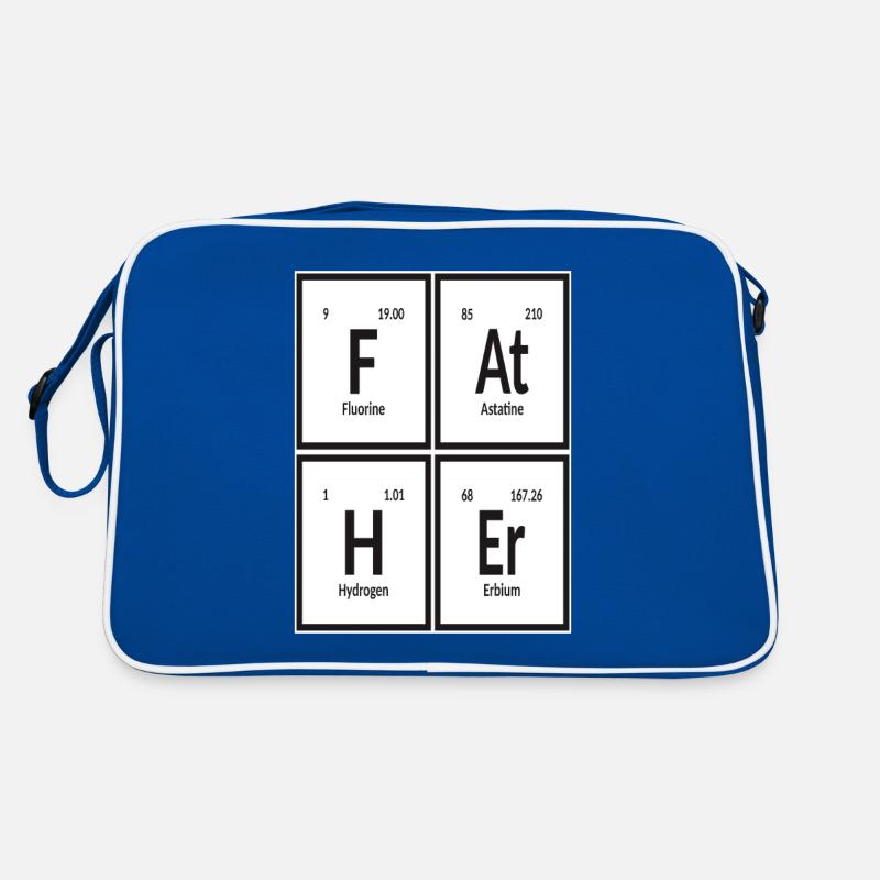 Vater | Periodensystem der Elemente Retro Tasche