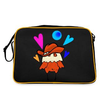 Poulet Cowboy - Sac Retro - noir/or - Dos