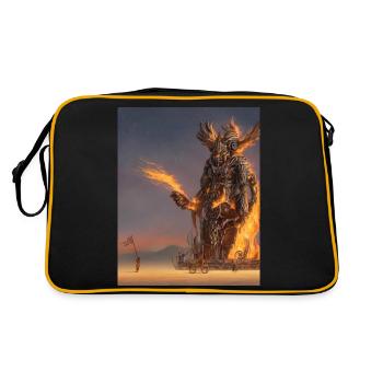 Burning Man - Retro Bag - black/gold - Back