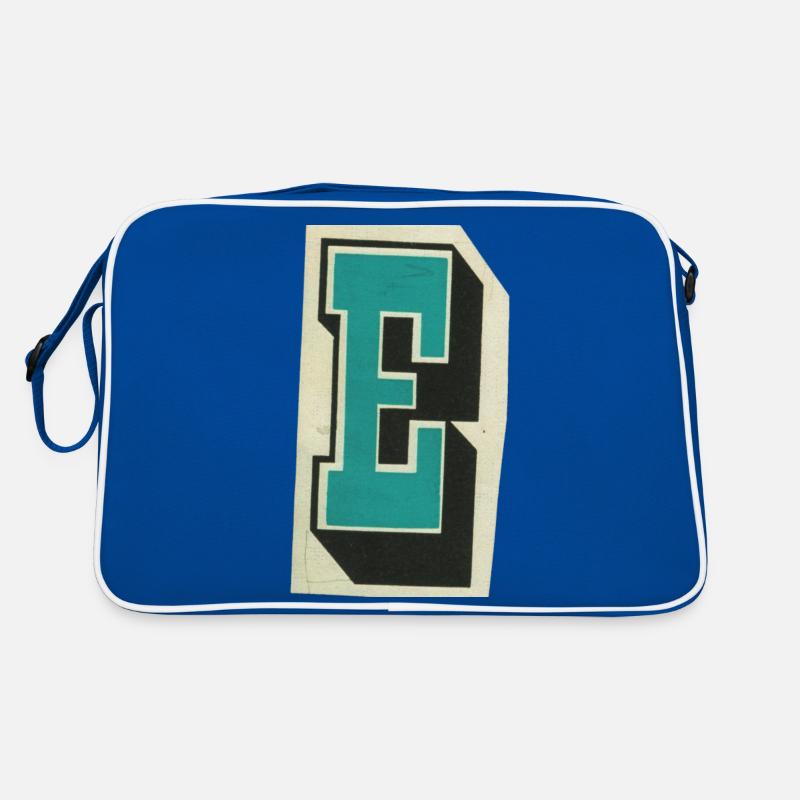Buchstabe E Retro Tasche