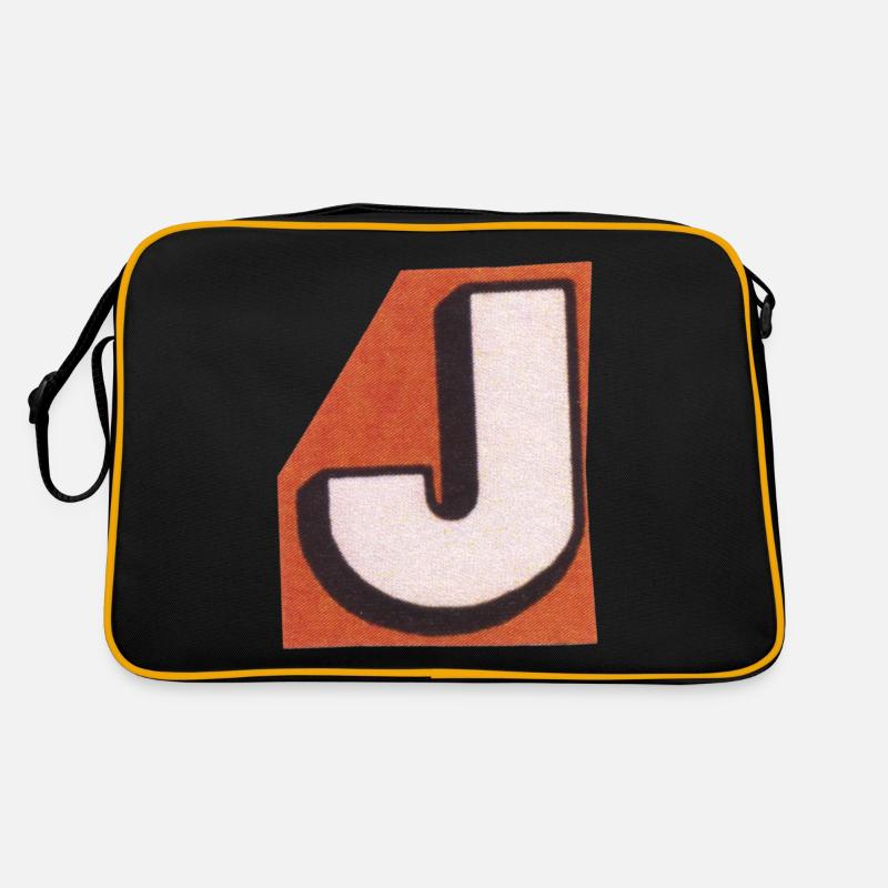 Retro-Buchstabe J Retro Tasche
