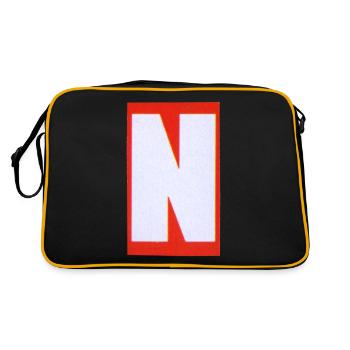 Letter N - Retro Bag - black/gold - Back