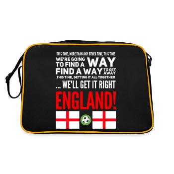 england football - Retro Bag - black/gold - Back