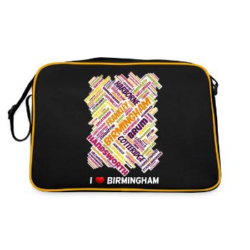 Birmingham - Sac Retro - noir/or - Dos