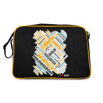 Berlin - Retro Bag - black/gold - Back