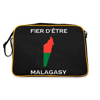 FIER D'ÊTRE MALAGASY - Sac Retro - noir/or - Dos