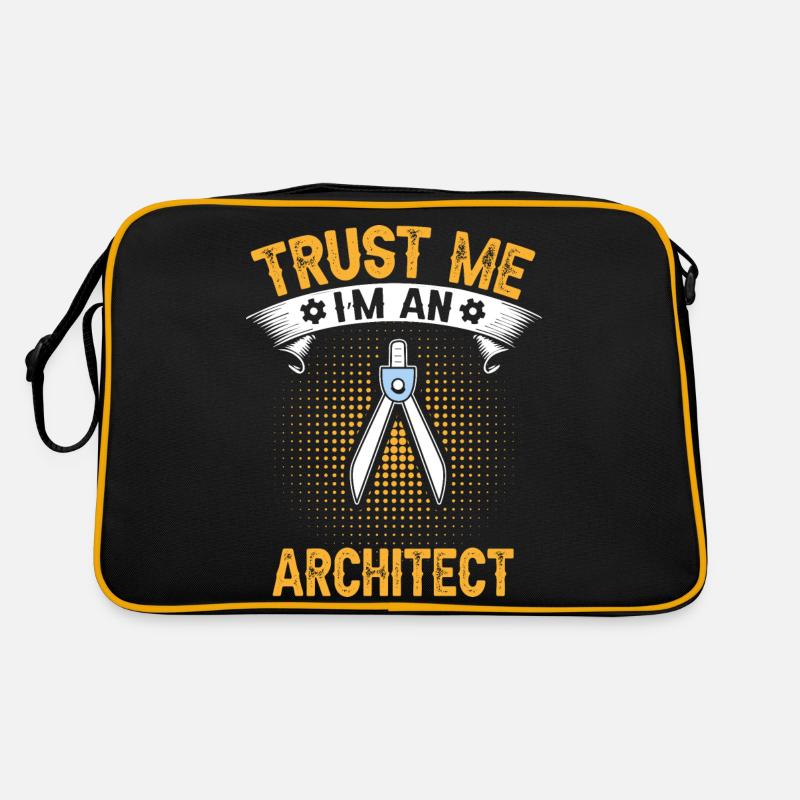 Glauben Sie mir, ich bin Architekt Retro Tasche