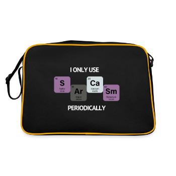 Sarcasm vintage - Retro Bag - black/gold - Back