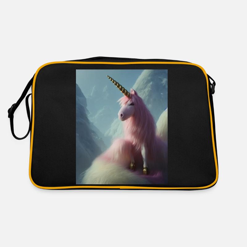 Dessin animé d’une licorne queer avec du rose Sac Retro