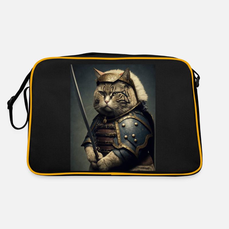 Chatmurai 18 - Retro Tasche - Schwarz/Gold