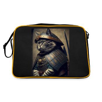 Chatmurai 11 - Retro Tasche - Schwarz/Gold - Hinten