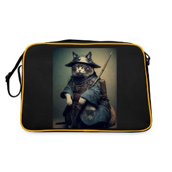 Chatmurai 4 - Retro Tasche - Schwarz/Gold - Hinten