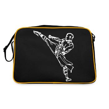 Kung-Fu High Kick - Retro Bag - black/gold - Back