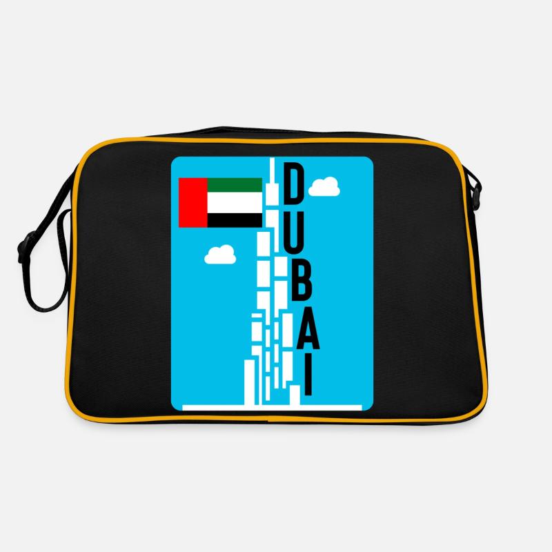 Dubai - Retro Tasche - Schwarz/Gold
