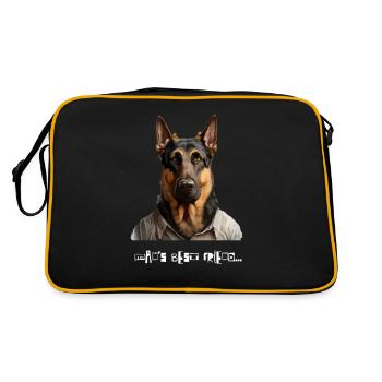 Le meilleur ami de l'homme - Sac Retro - noir/or - Dos
