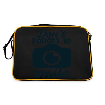Don ́t forget to Smile - Retro Bag - black/gold - Back