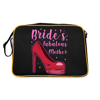 Bride's fabulous mother - Retro Tasche - Schwarz/Gold - Hinten