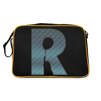 Illusion d’optique art psychédélique rétro formes R - Sac Retro - noir/or - Dos