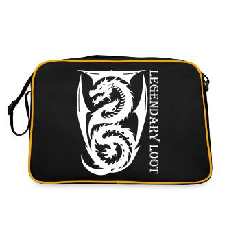 Legendary Loot - Black Edition - Retro Tasche - Schwarz/Gold - Hinten