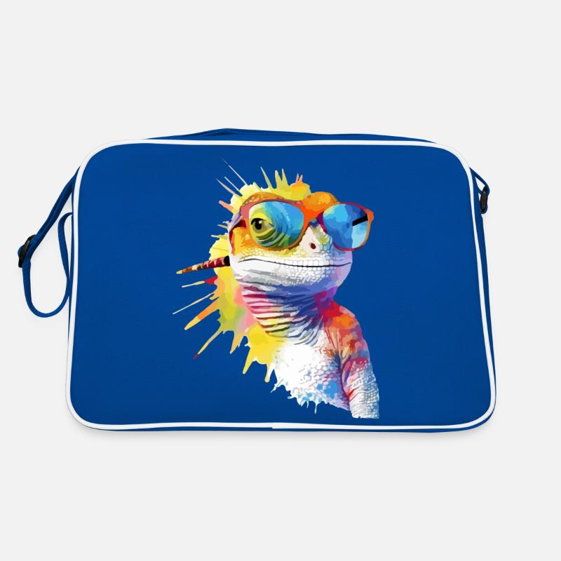 Pik die Eidechse Retro Tasche
