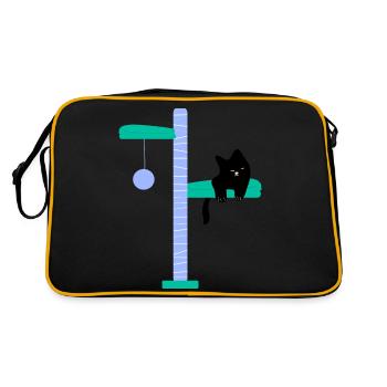 Arbre à chats et gratteur2 - Sac Retro - noir/or - Dos