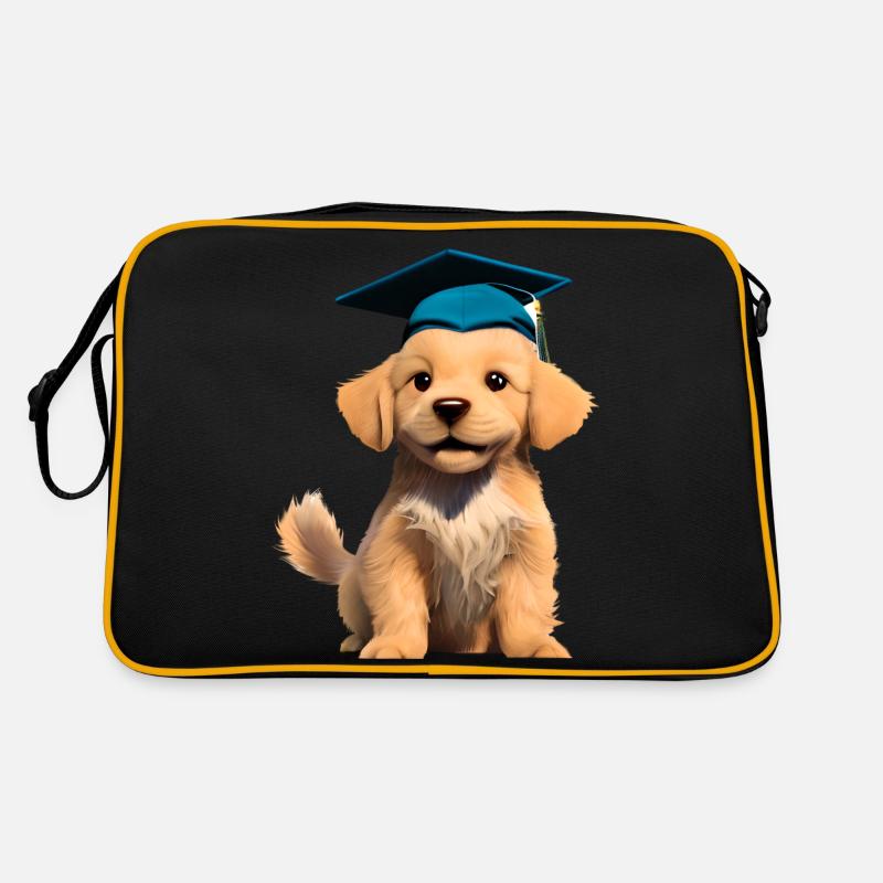 Graduation Bachelor Golden Retriever Studies Retro Bag