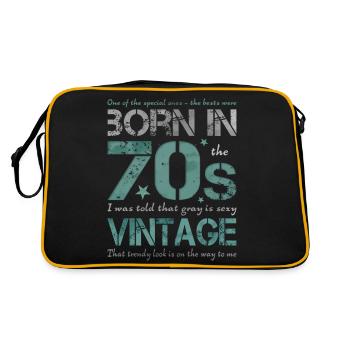 Années 70 Années soixante-dix Années 70 Années 70 - Sac Retro - noir/or - Dos