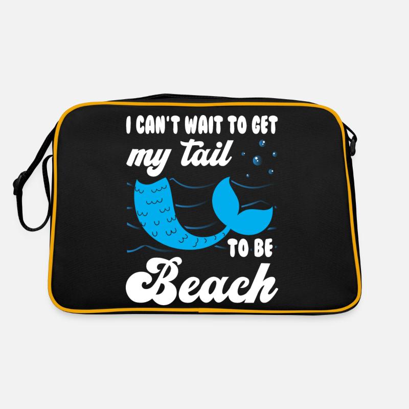 Mermaid Tail dans la plage Sac Retro