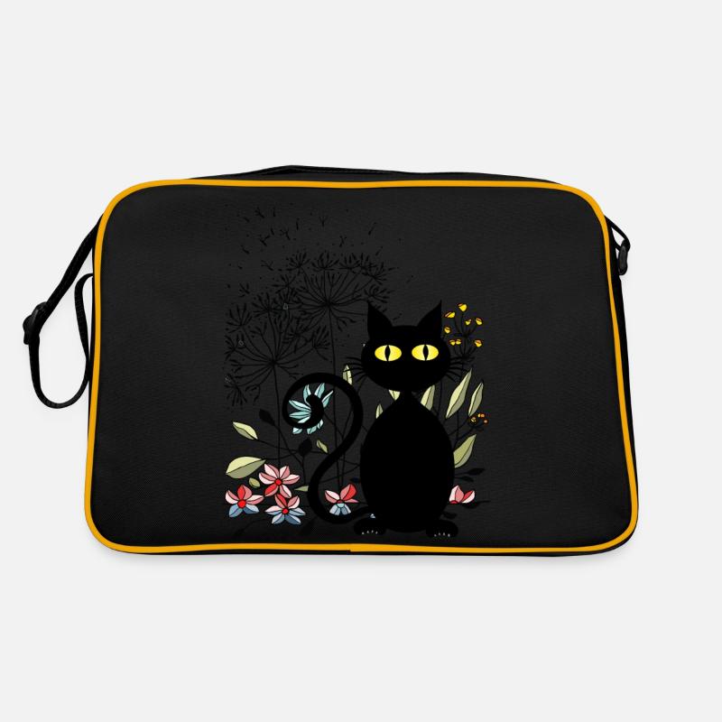 Cat - Retro Bag - black/gold