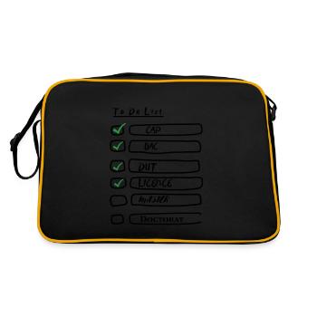 To Do List études - Sac Retro - noir/or - Dos