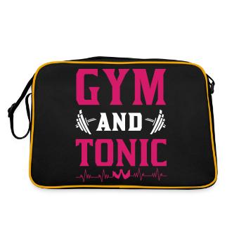 GYM and Tonic - Retro Bag - black/gold - Back