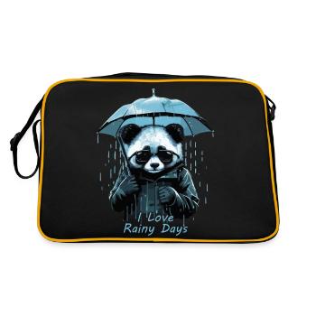 Love Rainy Days - Retro Bag - black/gold - Back