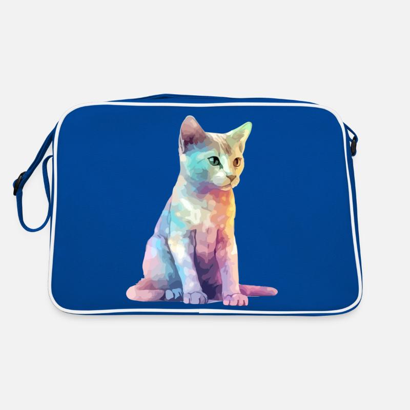 Miki le chat multicolore Sac Retro