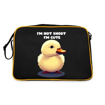 Duckling Cute Cute Cute - Retro Bag - black/gold - Back