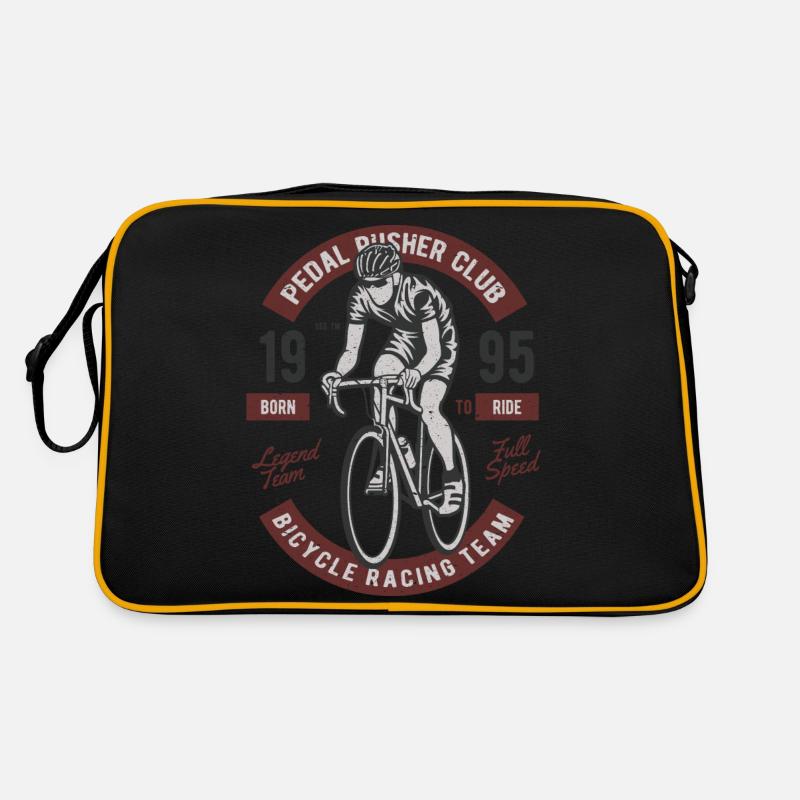 Fahrrad - Retro Tasche - Schwarz/Gold