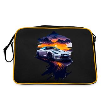 Voiture de sport - Sac Retro - noir/or - Dos