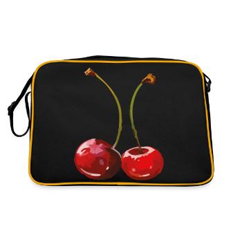 cherries - Retro Bag - black/gold - Back
