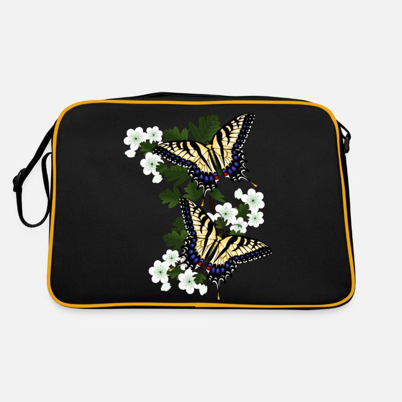 Papillon à voile sur aubépine Sac Retro