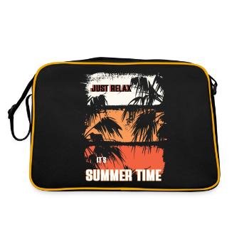 Détendez-vous, c’est l’été - Sac Retro - noir/or - Dos