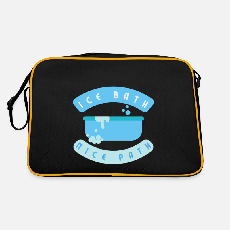 Bain de glace Beau chemin - Sac Retro - noir/or