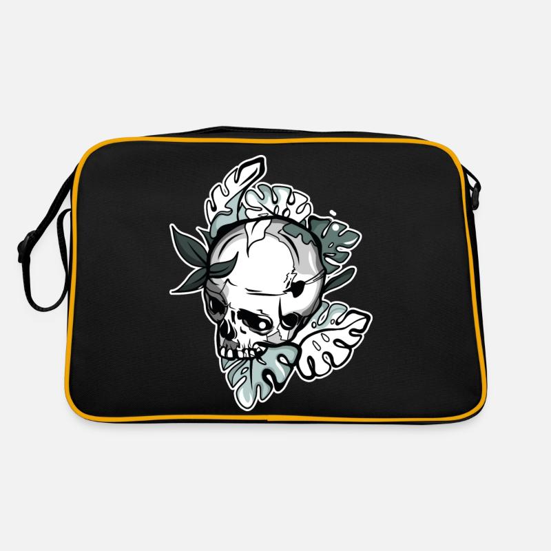 Floral Skull Retro Bag