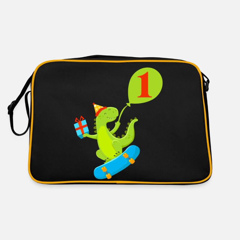 1st Birthday Cute Dinosaur Retro Bag