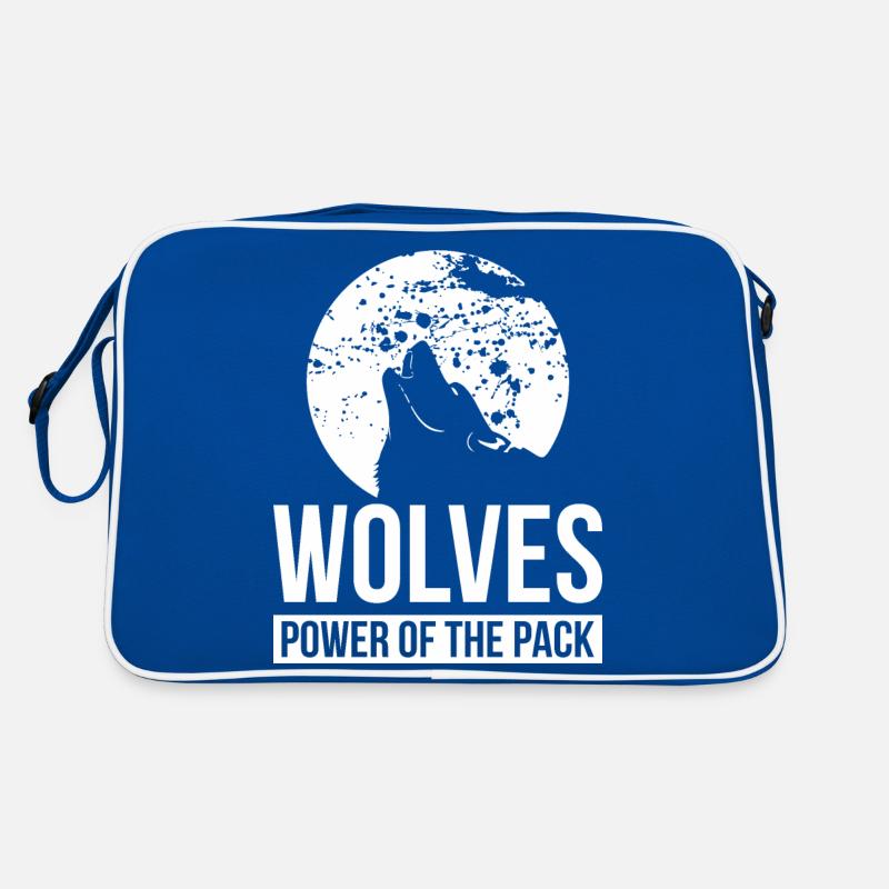 WOLVES POWER OF THE PACK | WOLF LOVER GIFT Retro Bag