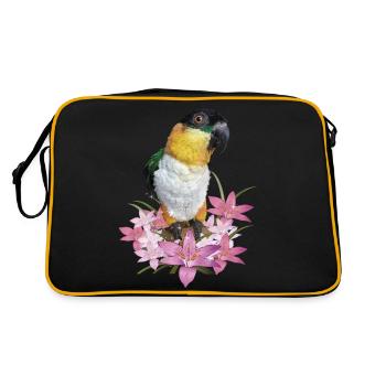 Le caïque à tête noire - Sac Retro - noir/or - Dos