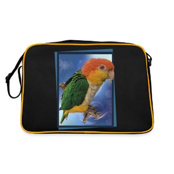 Le caïque à tête orange - Sac Retro - noir/or - Dos
