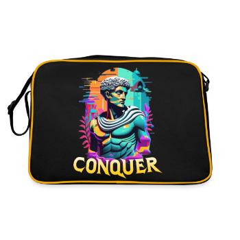 Conquer - Mythologie grecque épique - Hard Work Fitness - Sac Retro - noir/or - Dos